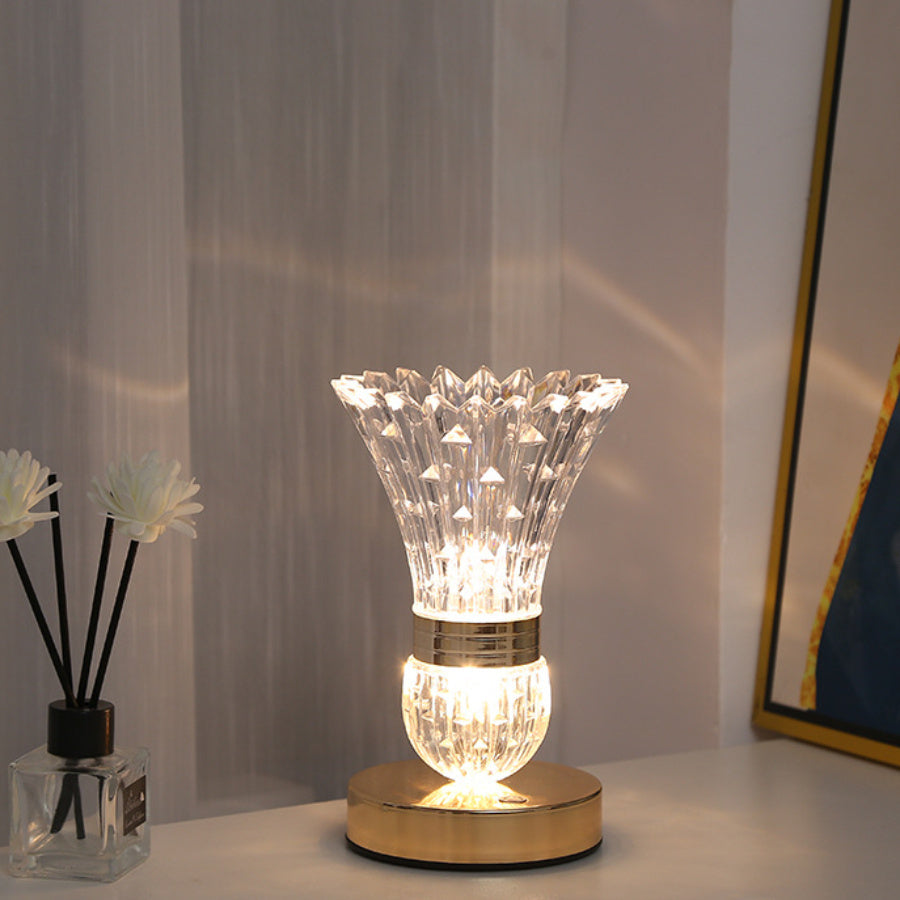 Lámpara de mesa decorativa con diseño de florero para decorar el dormitorio, la mesita de noche, el hogar y como regalo.