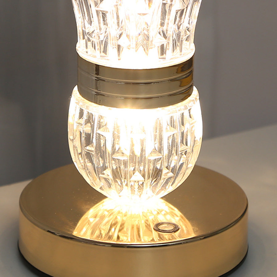 Lámpara de mesa decorativa con diseño de florero para decorar el dormitorio, la mesita de noche, el hogar y como regalo.