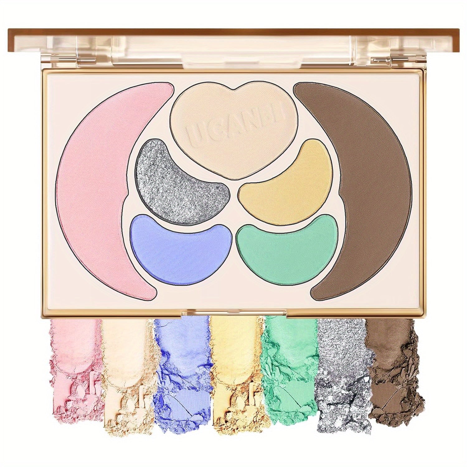 Kit de maquillaje todo en uno UCANBE: 4 sombras de ojos mate brillantes, 1 rubor, 1 bronceador contorno, 1 iluminador. Paleta de maquillaje. Sets de maquillaje para mujeres, niñas y adolescentes.