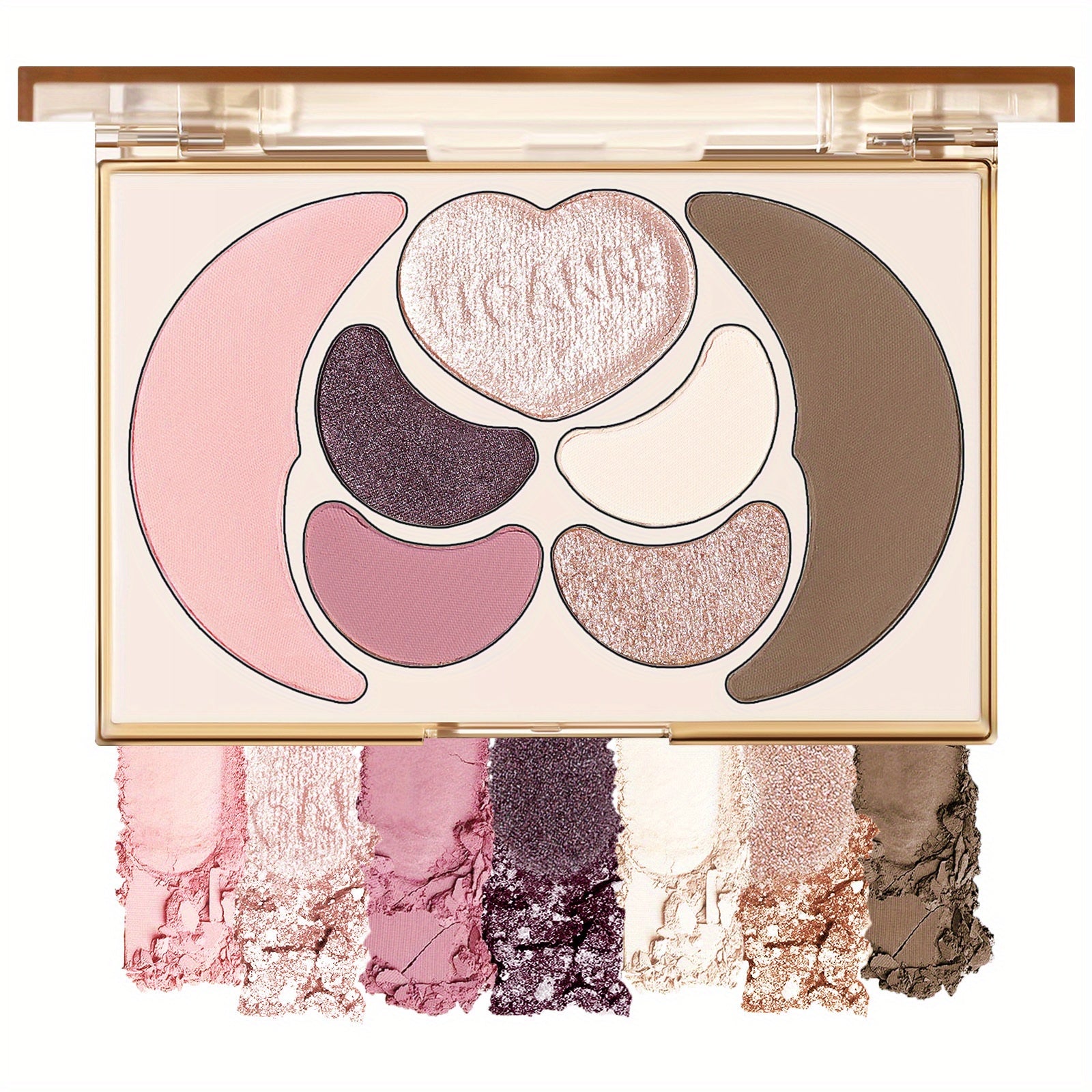 Kit de maquillaje todo en uno UCANBE: 4 sombras de ojos mate brillantes, 1 rubor, 1 bronceador contorno, 1 iluminador. Paleta de maquillaje. Sets de maquillaje para mujeres, niñas y adolescentes.