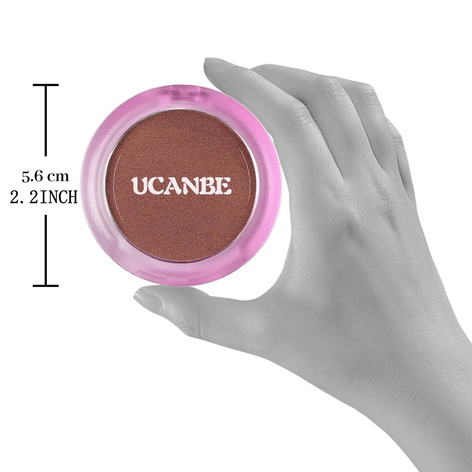 Paleta de maquillaje UCANBE con colorete en crema mate que se convierte en polvo, colorete ligero y altamente pigmentado para mejillas y ojos, coloretes para el rostro con cobertura aterciopelada impecable y fácil de difuminar.