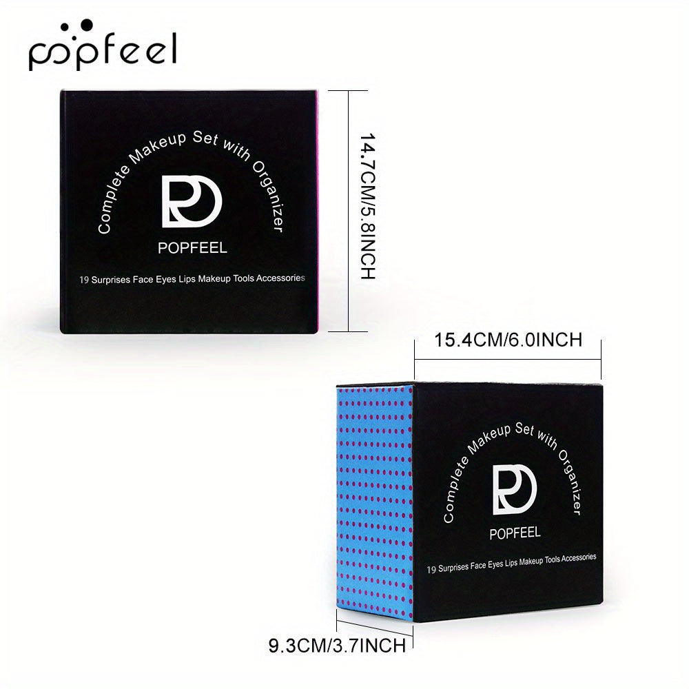 Set de maquillaje multiuso para regalo, que incluye paleta de sombras de ojos, base de maquillaje, brillo de labios, colorete en polvo, brocha, delineador de ojos, etc.