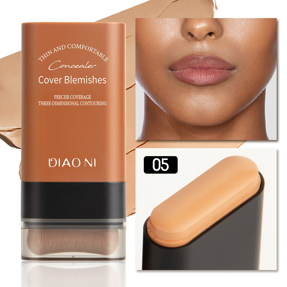 5-color Flawless Eraser Foundation Make-up Stick, Moisturizing Light Foundation Make-up Stick, Moisturizing Light Concealer Liquid Foundation, Multi-purpose Foundation Make-up Stick, Suitable for All Light Beige Tones