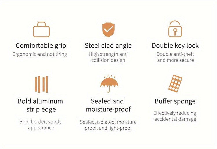 Organizador de maquillaje, estuche grande con bandeja, estuche de maquillaje con soporte para brochas, cierre, almacenamiento portátil para cosméticos de viaje, estuche metálico para maquillaje.