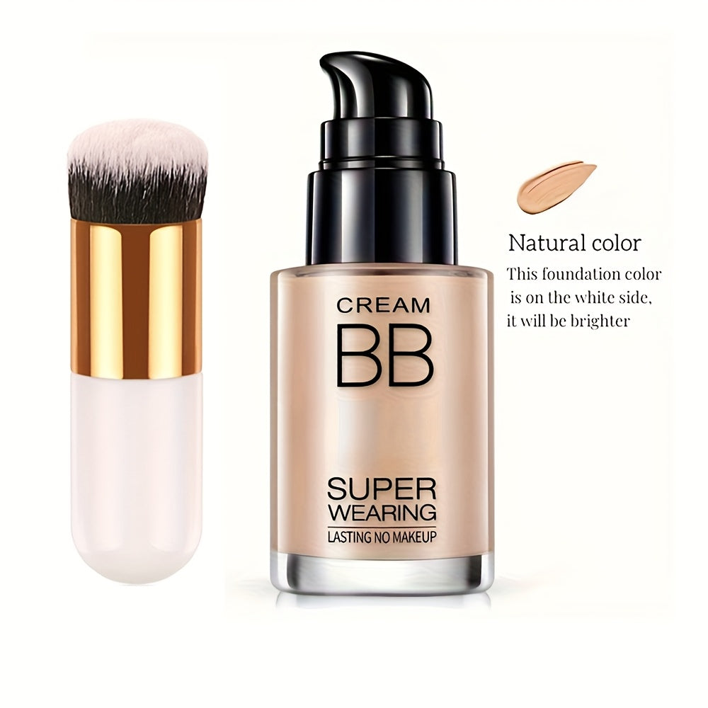 Pascua, BB Foundation Set de maquillaje + brochas Corrector hidratante Duradero Set de cosméticos para mujer Vacaciones