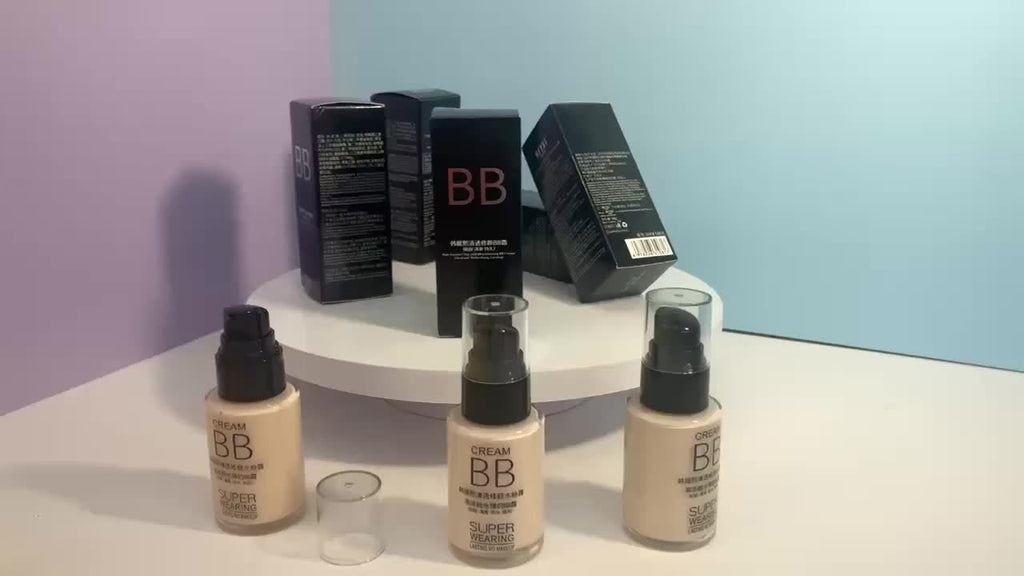 Pascua, BB Foundation Set de maquillaje + brochas Corrector hidratante Duradero Set de cosméticos para mujer Vacaciones