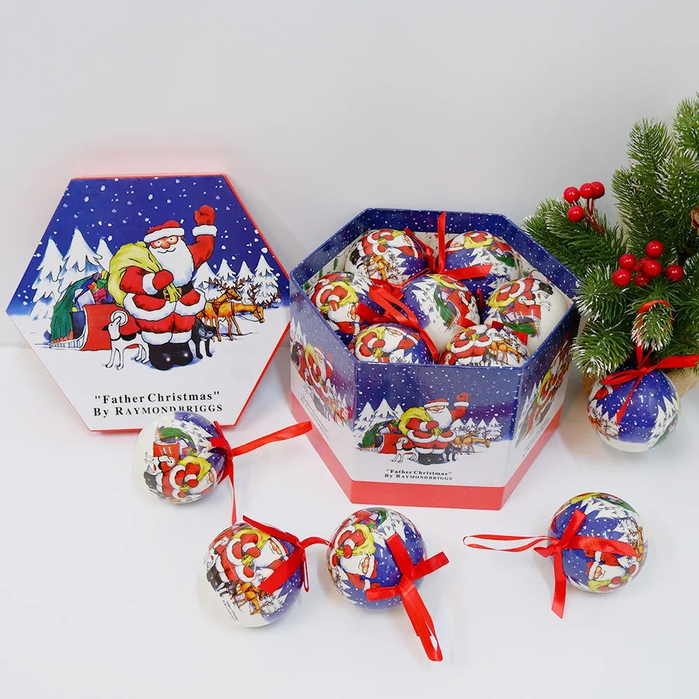 14 piezas de adornos para árbol de Navidad Bolas decorativas Bolas colgantes para fiestas Decoración para el hogar Regalo de Navidad Set Navidad Bola de discoteca Natal