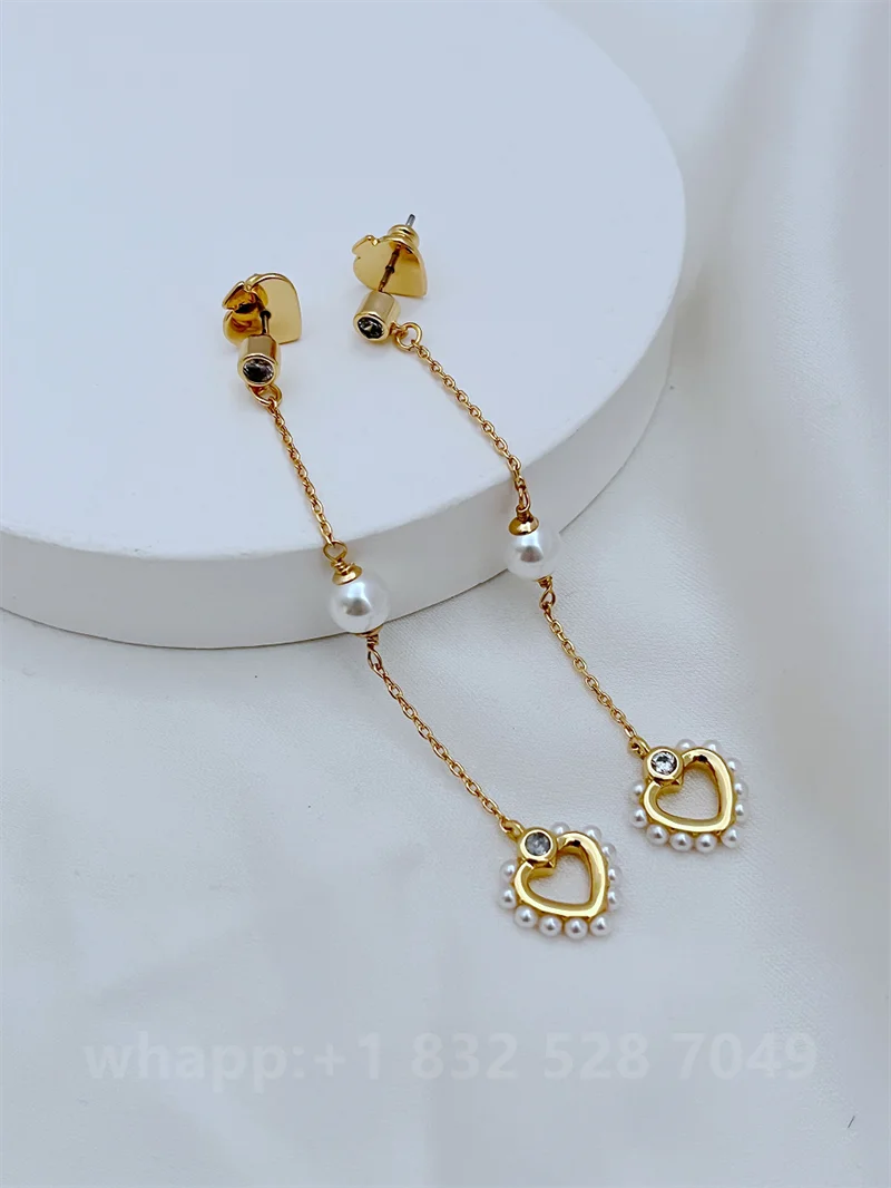 1:1 KS joyería pendientes de flores joyería mujer joyería de moda cumpleaños aretes para mujer