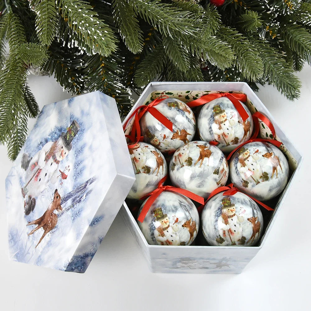 14 piezas de adornos para árbol de Navidad Bolas decorativas Bolas colgantes para fiestas Decoración para el hogar Regalo de Navidad Set Navidad Bola de discoteca Natal