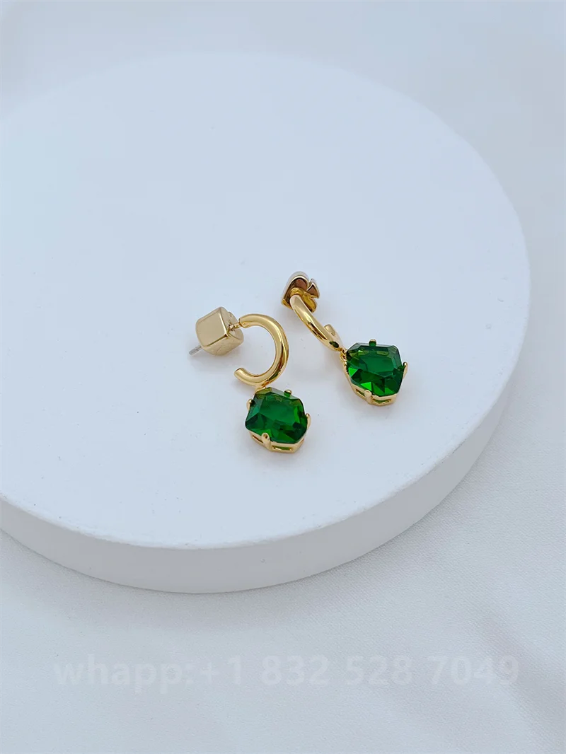 1:1 KS joyería pendientes de flores joyería mujer joyería de moda cumpleaños aretes para mujer