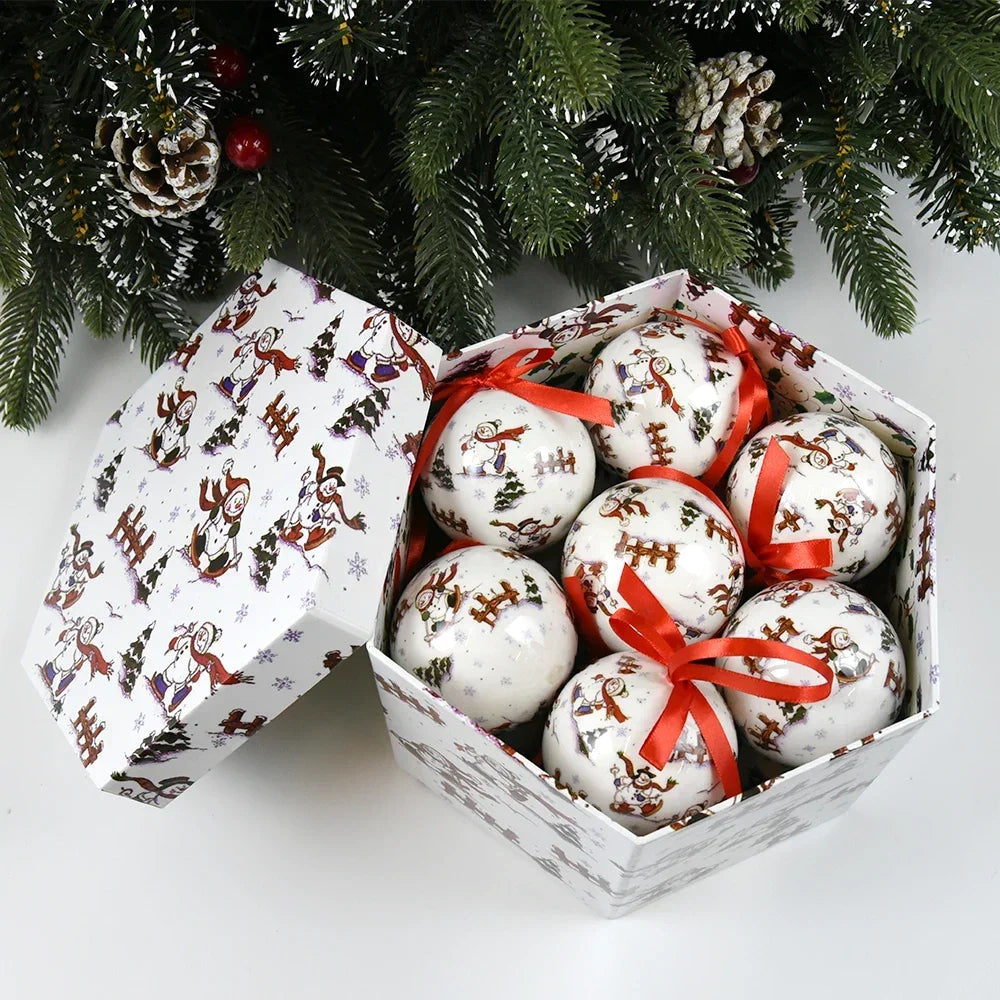 14 piezas de adornos para árbol de Navidad Bolas decorativas Bolas colgantes para fiestas Decoración para el hogar Regalo de Navidad Set Navidad Bola de discoteca Natal
