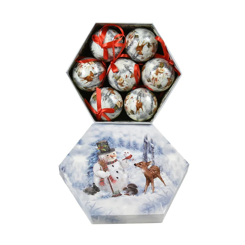 14 piezas de adornos para árbol de Navidad Bolas decorativas Bolas colgantes para fiestas Decoración para el hogar Regalo de Navidad Set Navidad Bola de discoteca Natal