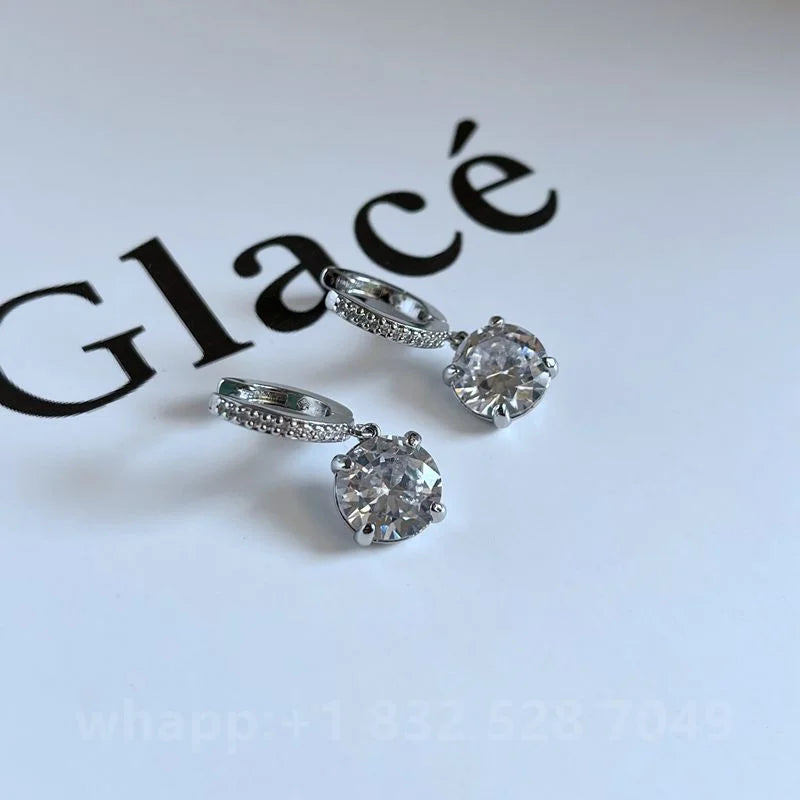 1:1 KS joyería pendientes de flores joyería mujer joyería de moda cumpleaños aretes para mujer