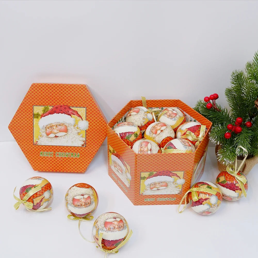 14 piezas de adornos para árbol de Navidad Bolas decorativas Bolas colgantes para fiestas Decoración para el hogar Regalo de Navidad Set Navidad Bola de discoteca Natal