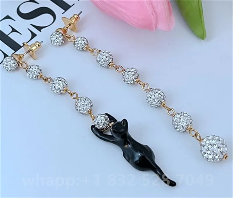 1:1 KS joyería pendientes de flores joyería mujer joyería de moda cumpleaños aretes para mujer