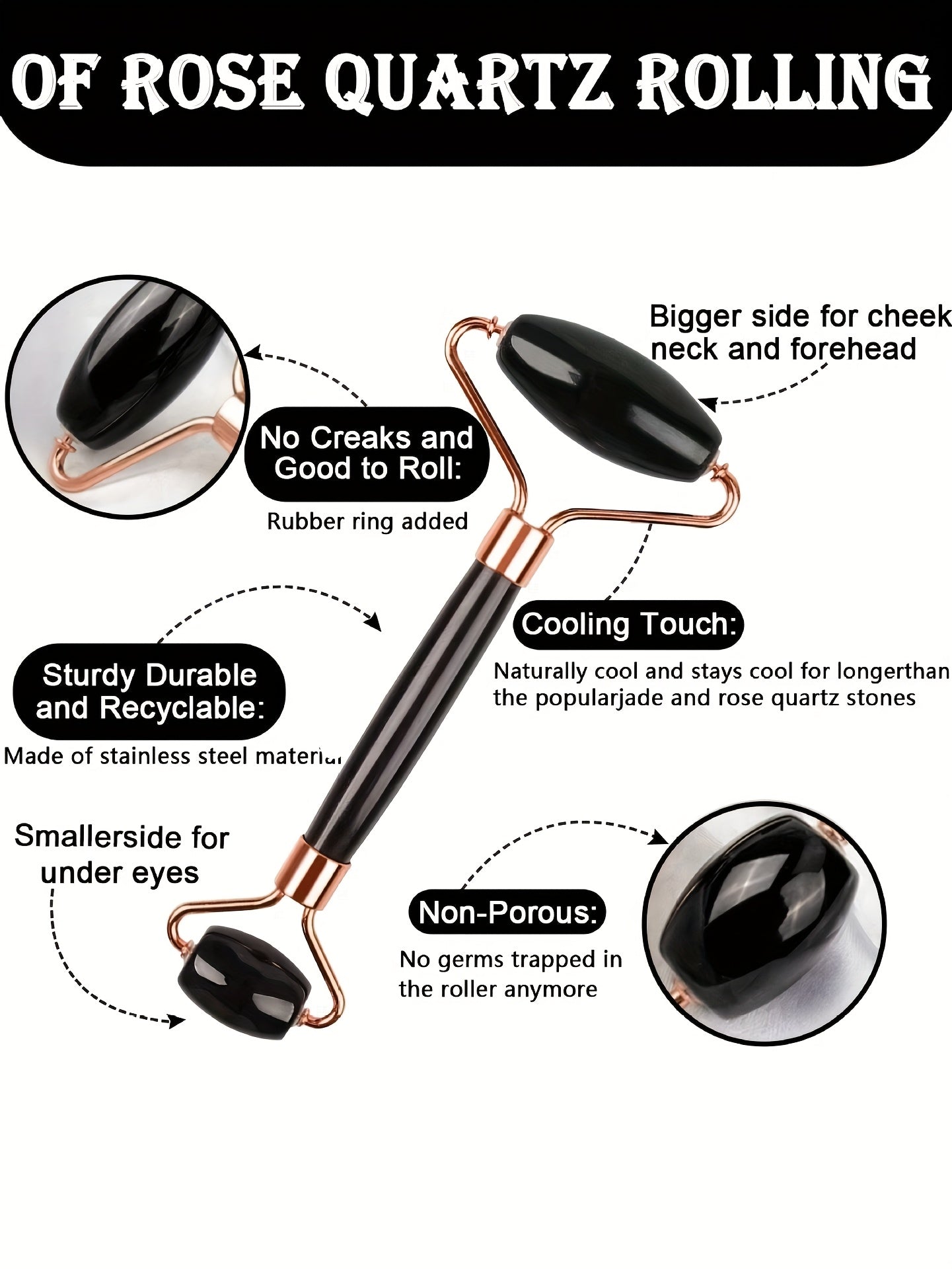 Juego de 3 piezas de herramientas de masaje facial | Incluye masajeador de rodillos, paleta, tabla de raspado corporal y para la espalda. Nueva bolsa de hielo facial de silicona con rejilla para rodillos de color beige claro.