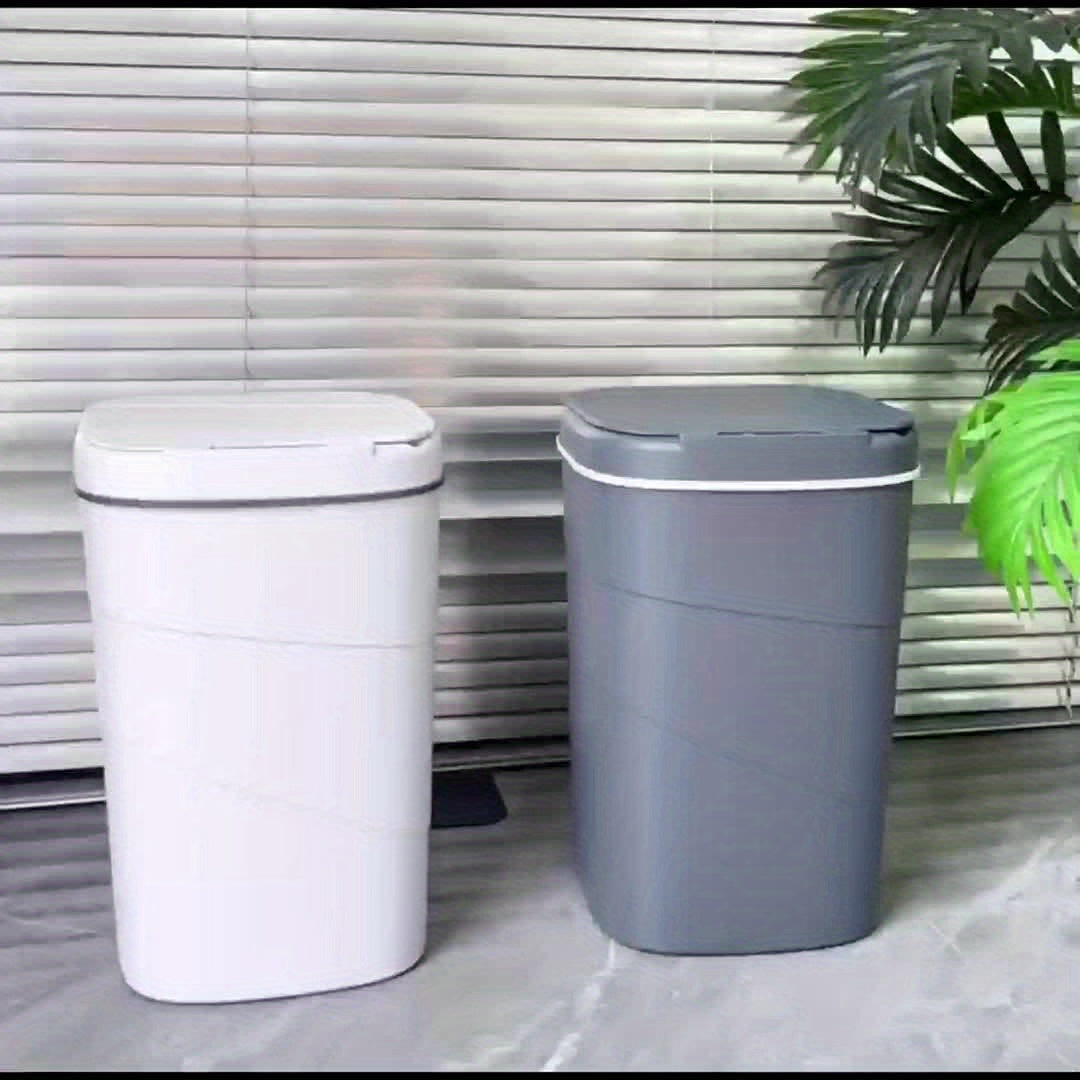 Touchless Smart Trash Can with Hygienic Sensor Technology - Battery-Powered (Requires 2 AA Batteries, Not Included) - Suitable for Kitchen, Bathroom, Living Room, and Office