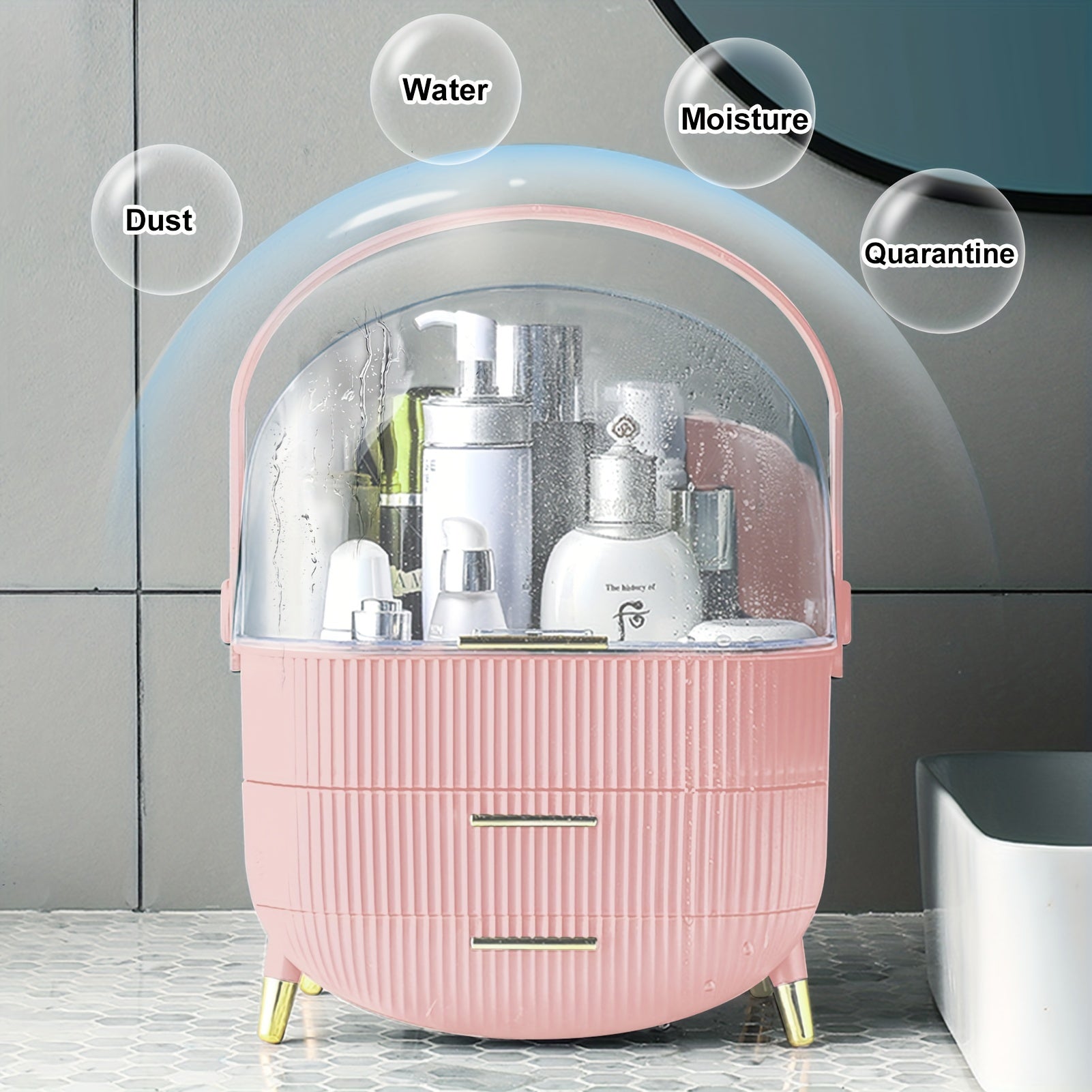 Organizador de maquillaje para tocador, organizadores de maquillaje y almacenamiento.